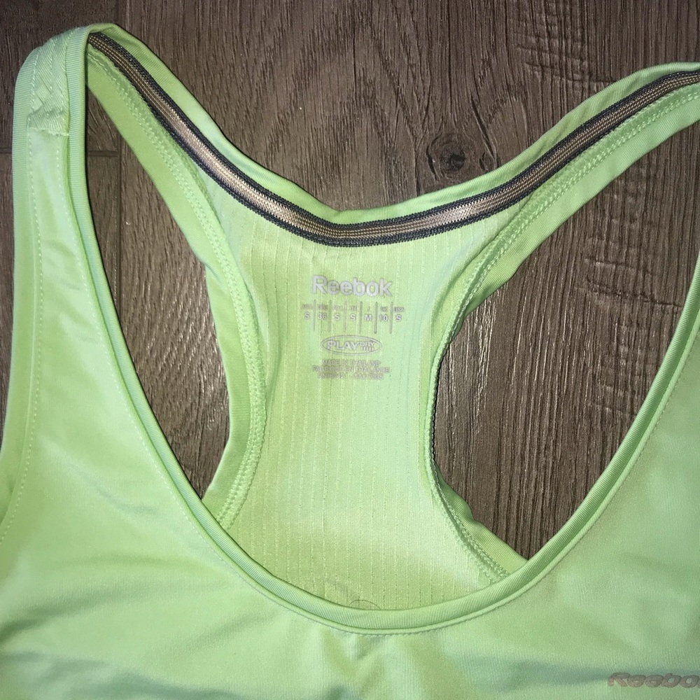 Green Reebok Workout Tank - Picture 3 of 5